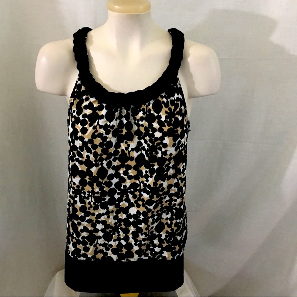 Banana Republic womens sleeveless satin top